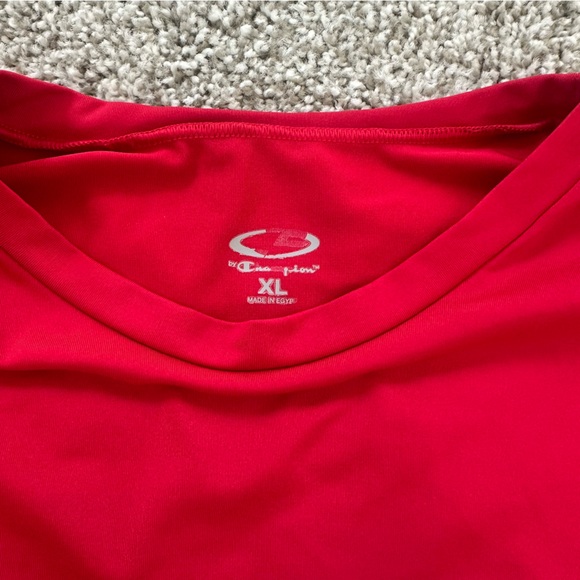 Champion Kids XL Red Long Sleeve Athletic Shirt | Moisture Wicking - Picture 4 of 5